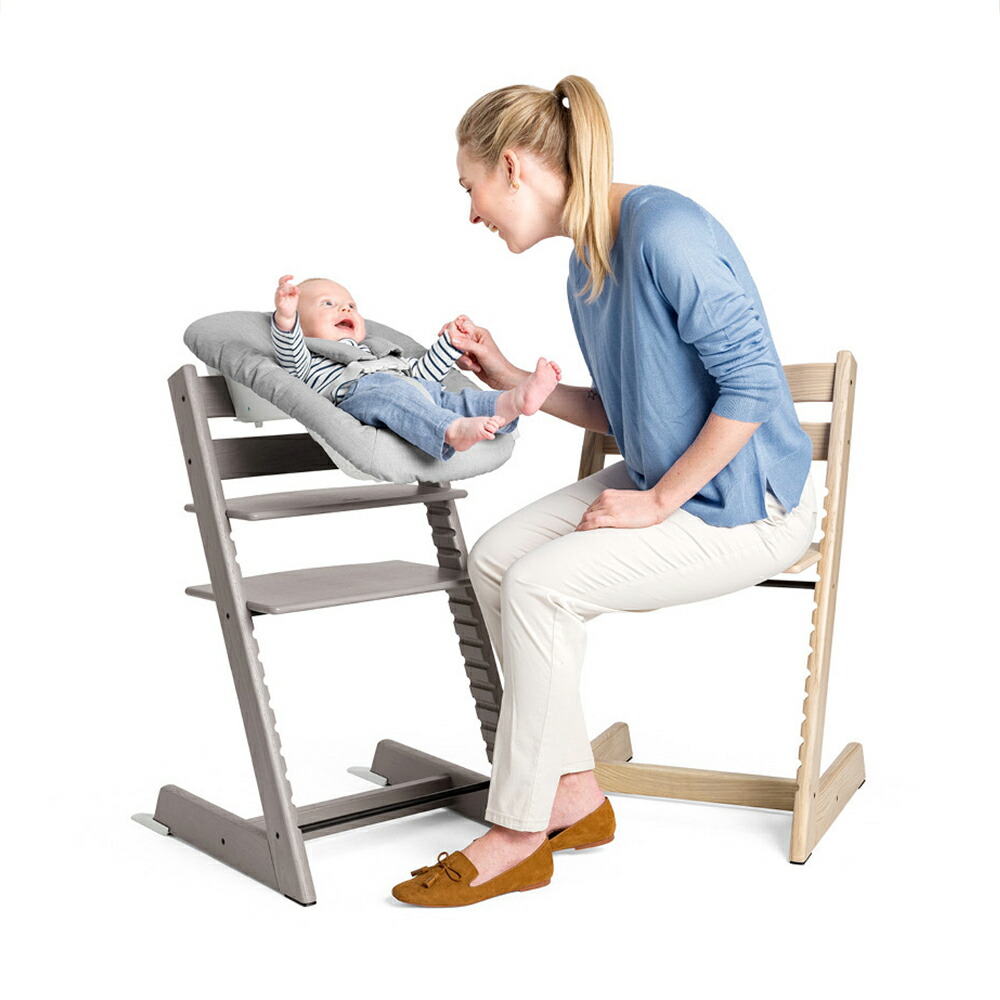 STOKKE トリップ トラップ ニューボーンセットバンドル ヘイジーグレー